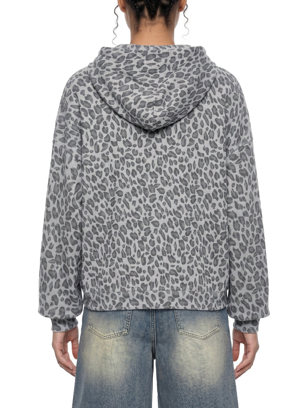 DREJ,Studio,GreyLeopard,Oversized,Unisex,Streetwear,Premium,Minimal,FullZip,Hooded,Layering,Contemporary