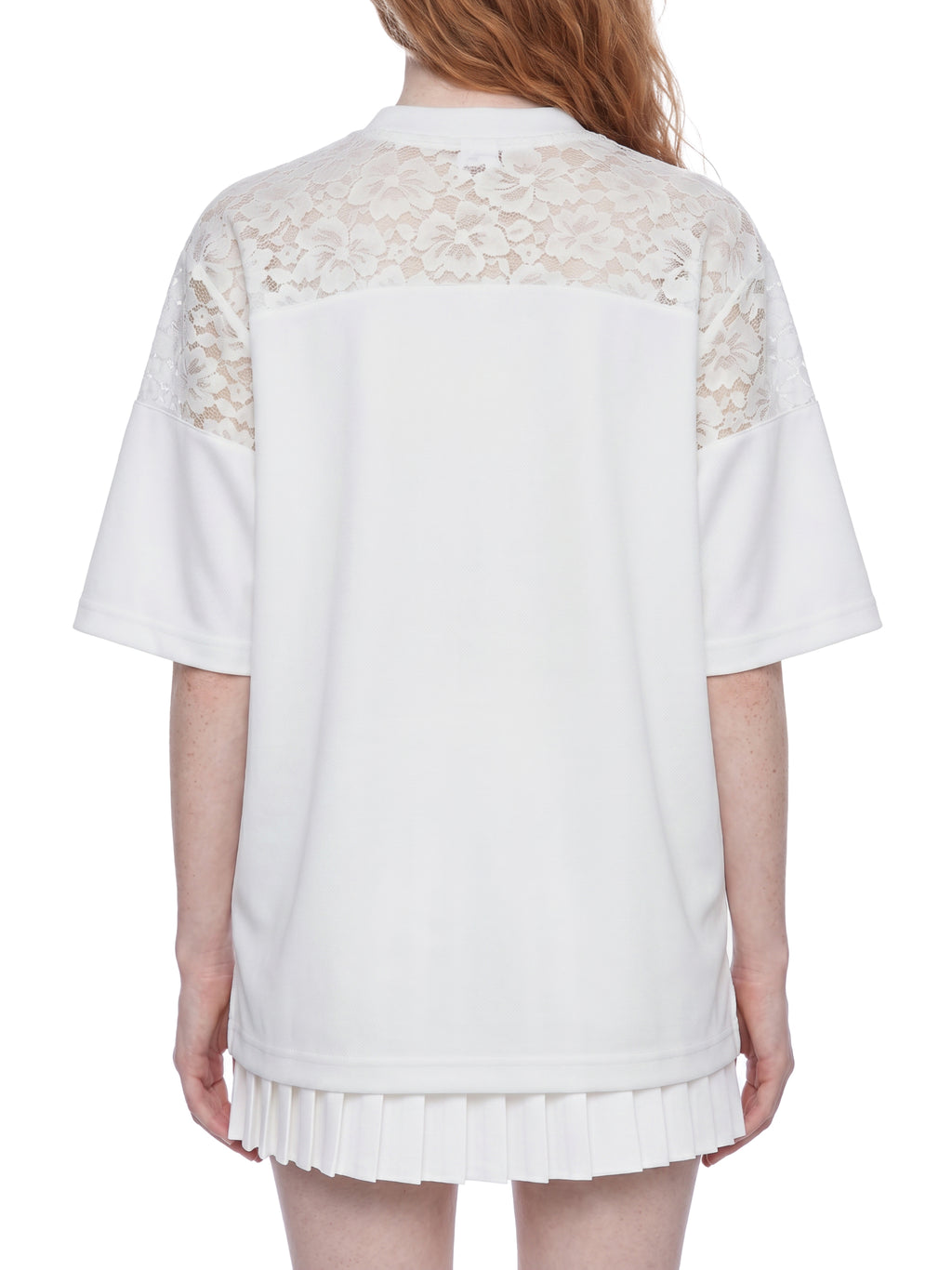 DREJ,Studio,Tshirt,Lace,LacePanel,VNeck,Oversized,Streetwear,Minimal,Unisex,Black,Cotton