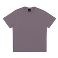 Oversized mauve t-shirt with crew neck and clean design, modern streetwear style