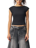 DREJ,Studio,Top,WideNeck,Minimal,Womenswear,Black,Cotton,Season01