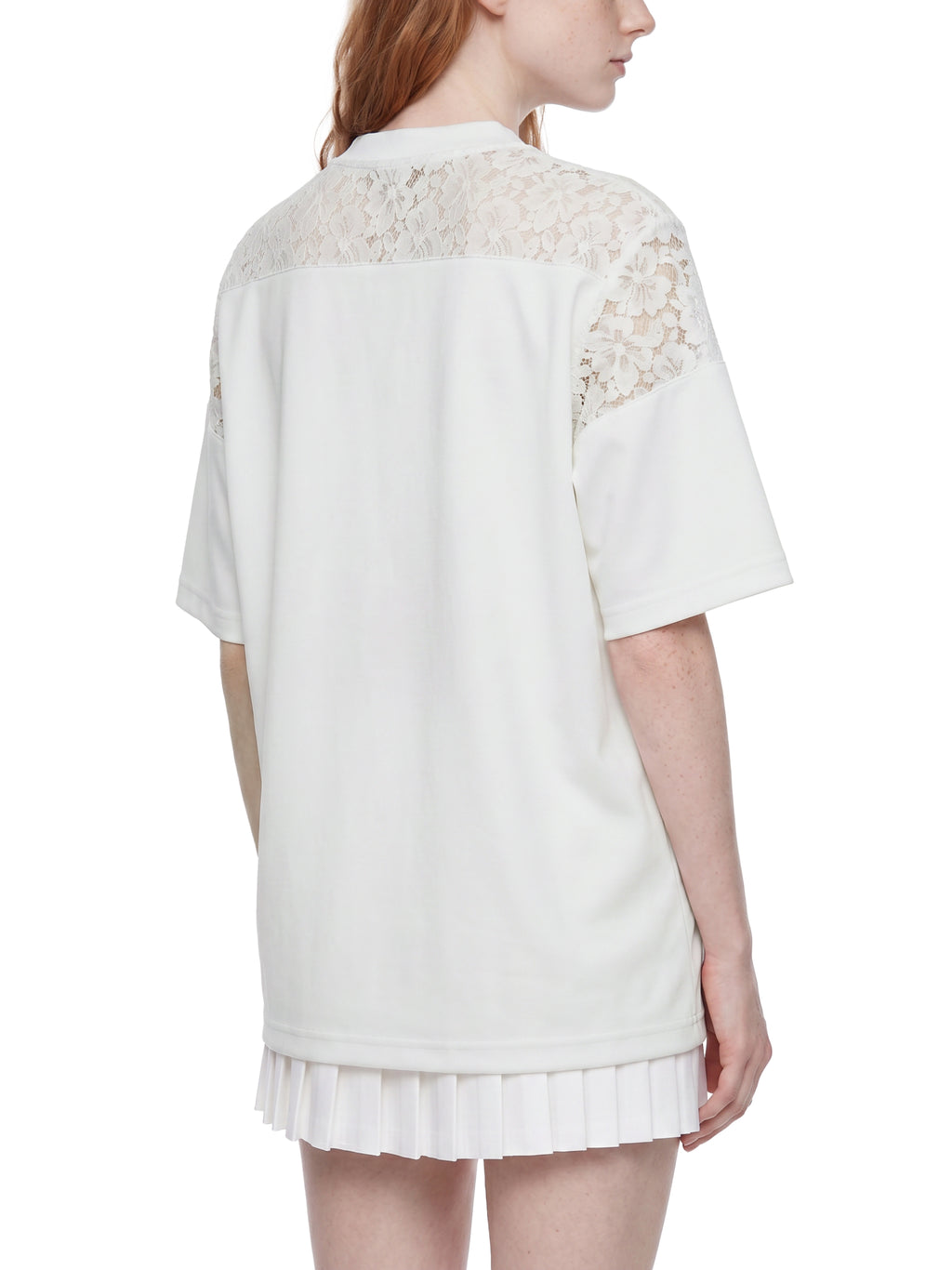 DREJ,Studio,Tshirt,Lace,LacePanel,VNeck,Oversized,Streetwear,Minimal,Unisex,Black,Cotton