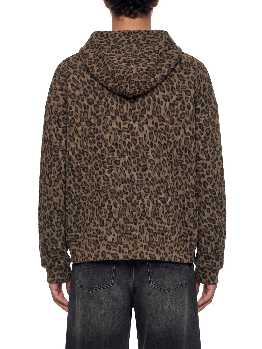 DREJ,Studio,Hoodie,ZipHoodie,Leopard,Oversized,Unisex,Premium,Streetwear,FullZip,Hooded,Layering,Waffle
